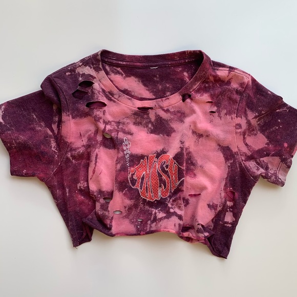 Tops - Cute tie dye crop top in pink and purple color combination
